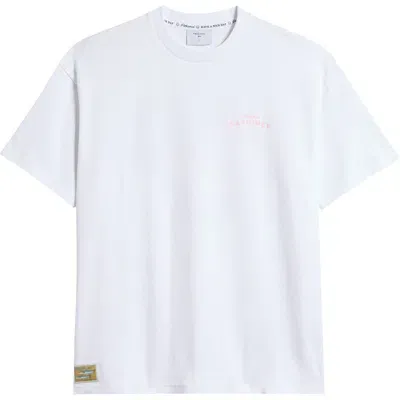 Percival Sardines Oversize Graphic T-shirt In White