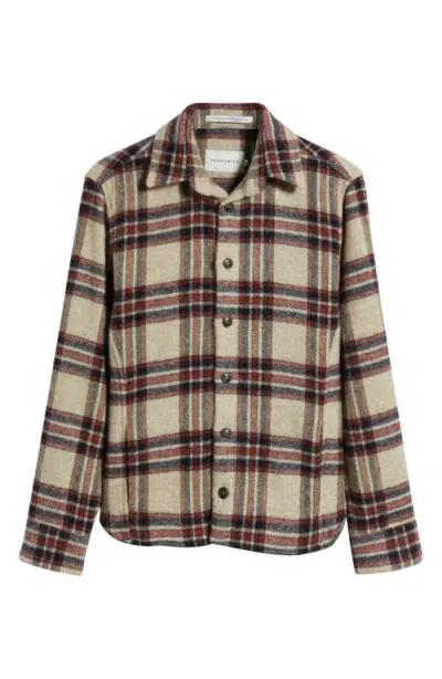 Peregrine Check Wool Overshirt In Oakham Check