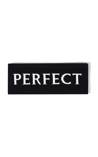 Perfect Moment Knit Ski Headband In Black