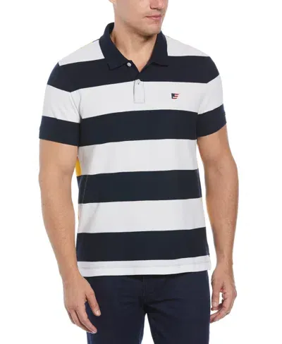 Perry Ellis America Men's Striped Nautical Polo In Dark Sapphire,blue