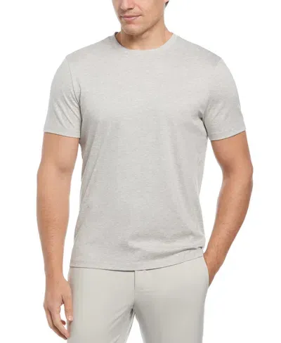 Perry Ellis Men's Cool Interlock T-shirt In Light Heather Grey,gray