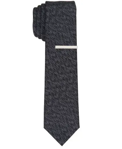 Perry Ellis Men's Kemp Solid Slim Tie In Black