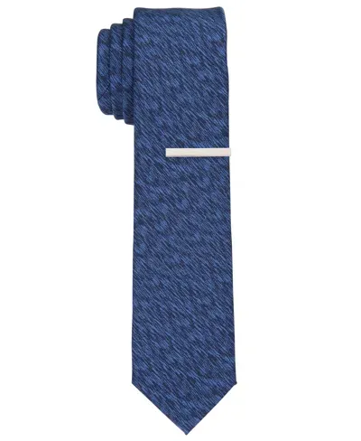 Perry Ellis Men's Kemp Solid Slim Tie In Navy,blue