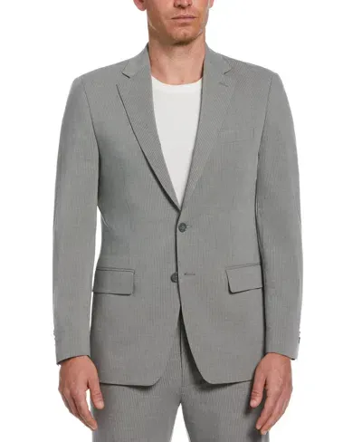 Perry Ellis Men's Slim Fit Pinstripe Suit Jacket In Grey,gray