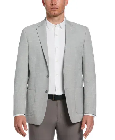 Perry Ellis Men's Slim Fit Light Gray Sport Suit Jacket In Light Grey,gray