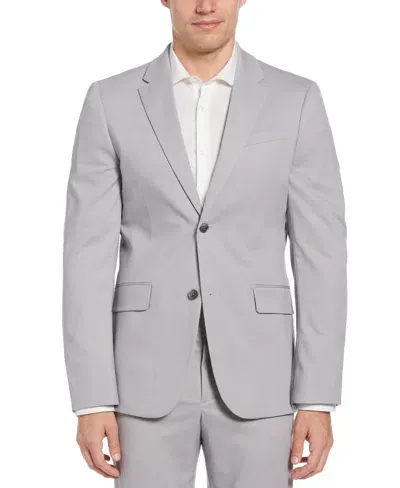 Perry Ellis Men's Slim Fit Performance Tech Suit Jacket In Alloy,gray