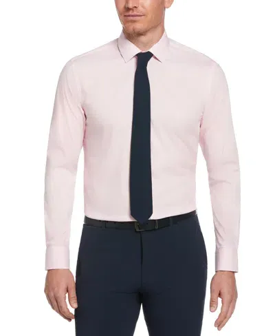 Perry Ellis Men's Slim Fit Solid Dress Shirt In Pink