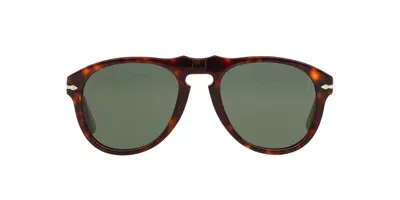 Persol Oval Frame Sunglasses In Brown