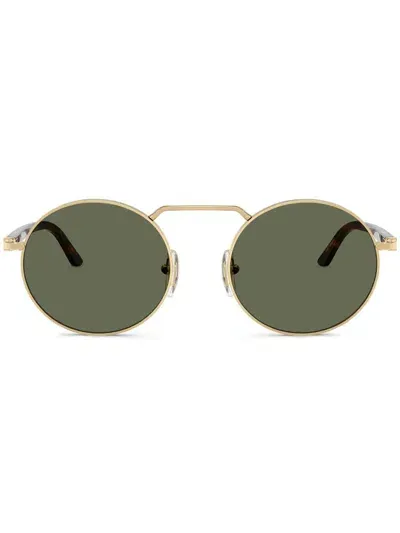 Persol Round-frame Sunglasses In Gold