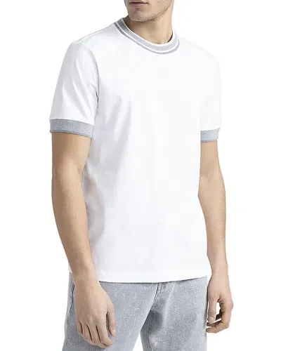 Peserico Contrast Trim Tee In Pure White