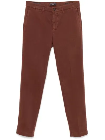 Peserico Cotton Chinos In Brown