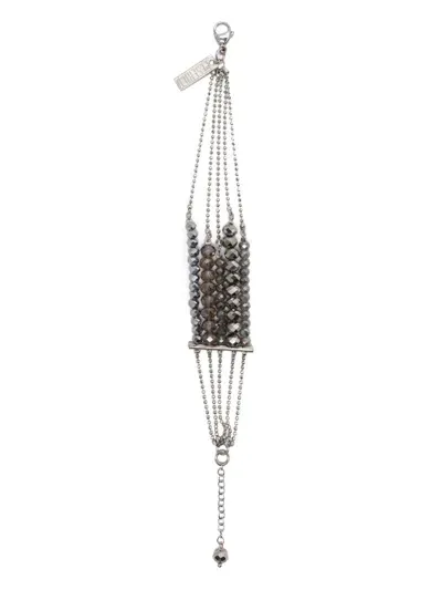 Peserico Crystal-embellished Bracelet In Silver