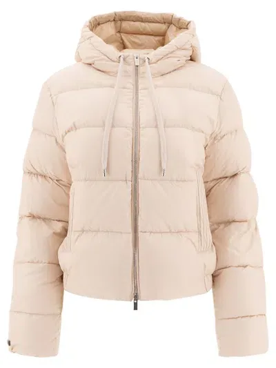 Peserico Down Jacket With Punto Luce In Pink