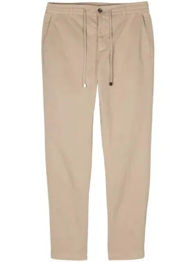 Peserico Elasticated-waistband Trousers In Neutrals