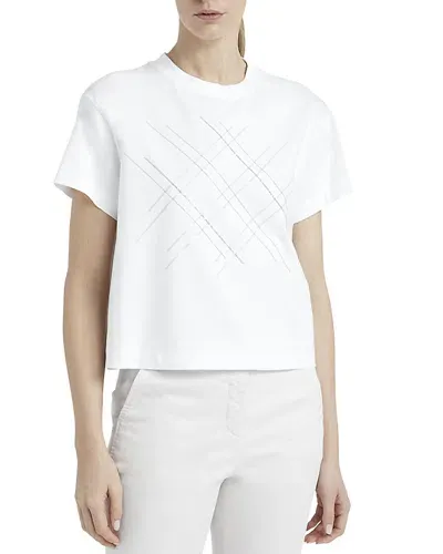 Peserico Embellished Tee In White