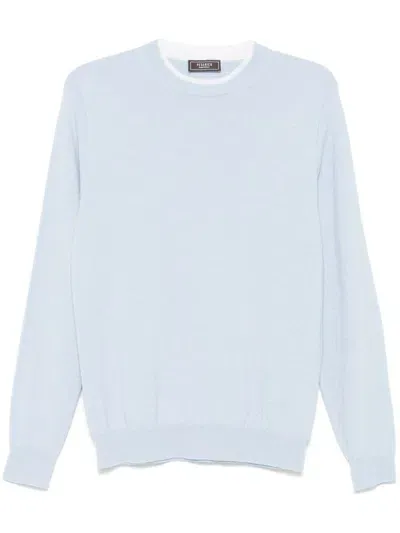 Peserico Layered Sweater In Blue