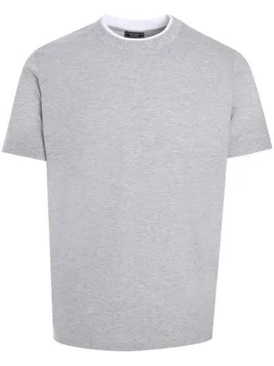 Peserico Logo-print T-shirt In Grey