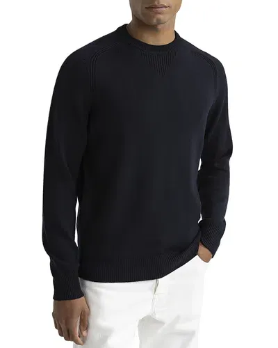 Peserico Merino Crewneck Sweater In Inkwell Blue