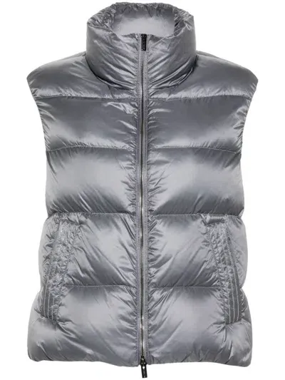 Peserico Monili Chain-detail Gilet In Grey