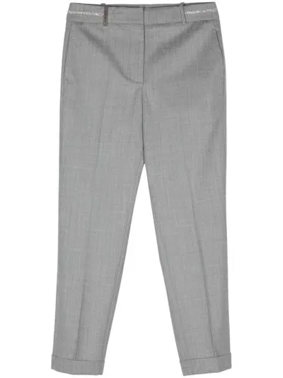 Peserico Punto Luce-chain Trousers In Grey