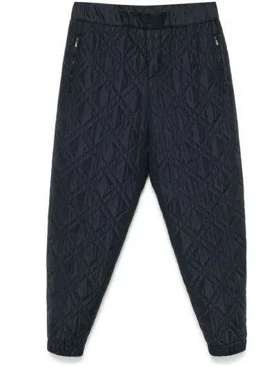 Peserico Quilted Trousers In Blue