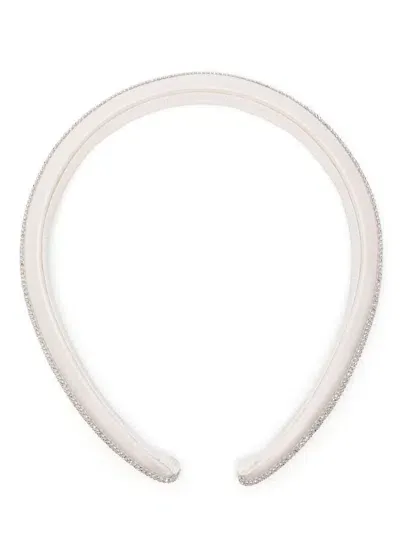 Peserico Satin Hair Band In Neutrals