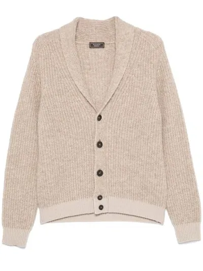 Peserico Shawl-lapel Cardigan In Neutrals