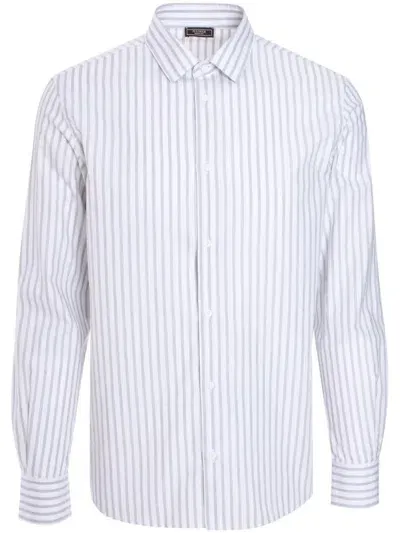 Peserico Striped Shirt In White