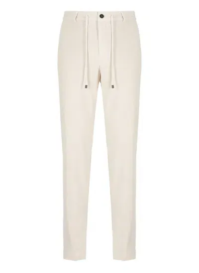 Peserico Velvet Trousers In Neutrals