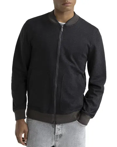 Peserico Zip Front Sweatshirt In Graphite