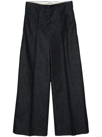 Peter Do Raised-seam Wide Jeans In Blue