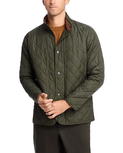 Peter Millar Crown Suffolk Quilted Jacket In Dark Olive