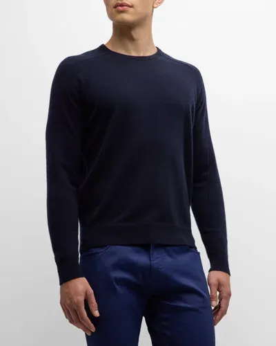 Peter Millar Men's Artisan Crafted Cashmere Flex Sweater In Navy