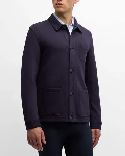 Peter Millar Men's Camden Chore Coat In Navy