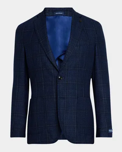 Peter Millar Men's Clyde Plaid Sport Coat In Navy