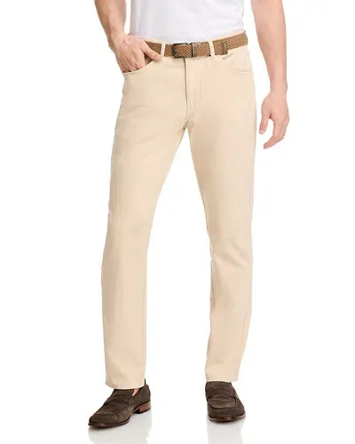 Peter Millar Signature Sateen Five Pocket Pants In Sand