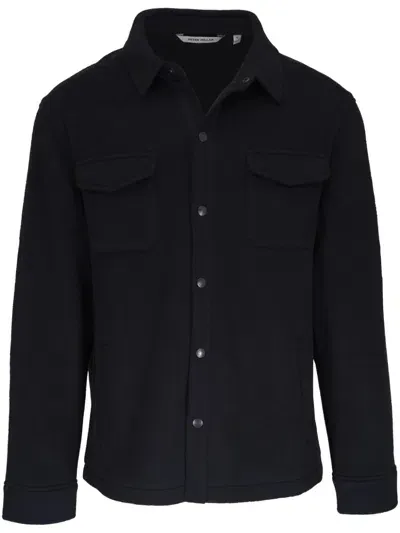 Peter Millar Wool Shirt In Black