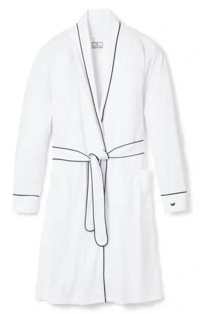 Petite Plume Luxe Pima Cotton Robe In White