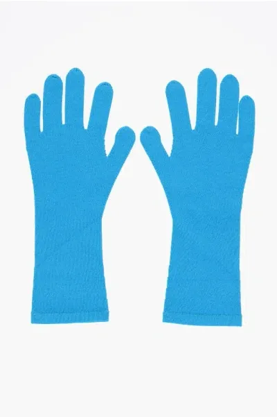 Ph5 Solid Color Gloves With Contrasting Detail In Blue