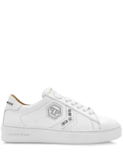 Philipp Plein Arrow Force Sneakers In White