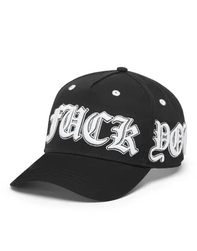 Philipp Plein Logo-print Baseball Cap In Black