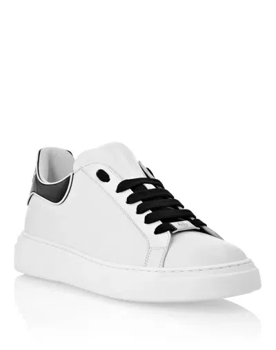 Philipp Plein Big Bang Runner Lace-up Sneakers In White