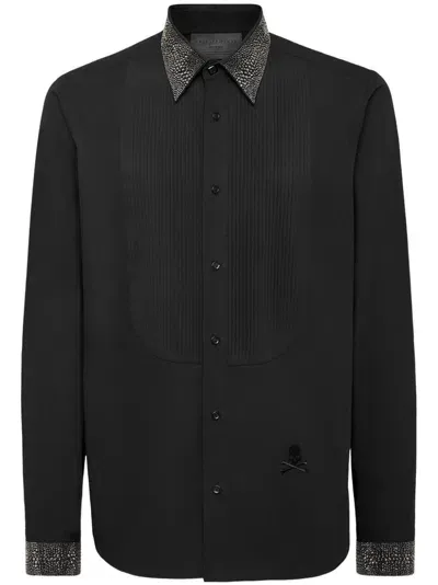 Philipp Plein Black Tie Shirt