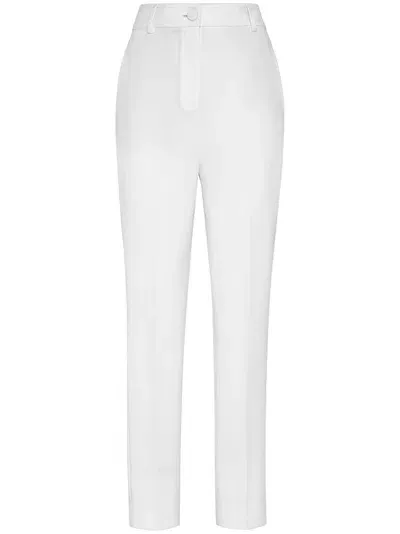 Philipp Plein Cady Office Trousers In White