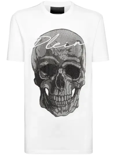 Philipp Plein Skull-print T-shirt In White