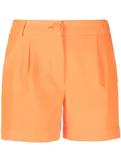 Philipp Plein Crystal-embellishment Tailored Shorts In Orange