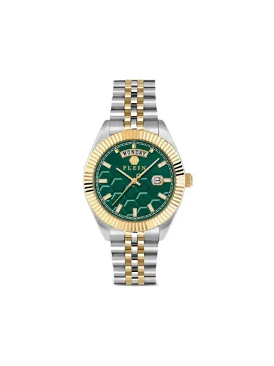 Philipp Plein Date Superlative 42mm In Green/two-tone