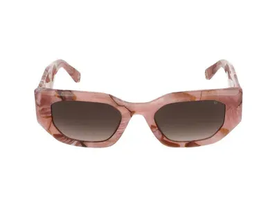 Philipp Plein Eyewear Geometric Frame Sunglasses In Pink