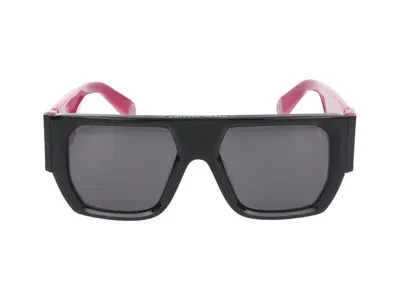 Philipp Plein Eyewear Oversized Frame Sunglasses In Black