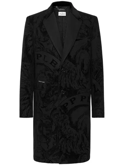 Philipp Plein Gianni Coat In Schwarz